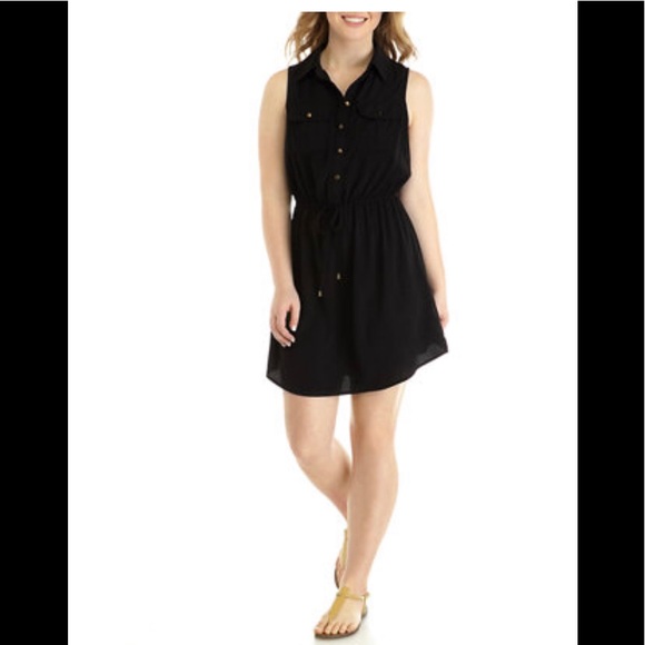 Gypsies & Moondust Dresses & Skirts - Gypsies Moondust Buttons Shirt Dress L🌟Drawstring